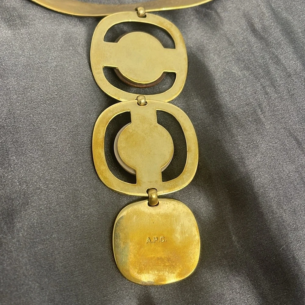 APC choker necklace vintage gold - Picture 2 of 4